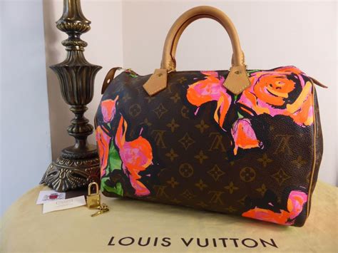 louis vuitton stephen sprouse monogram roses canvas speedy 30 handbag|stephen sprouse monogram rose bag.